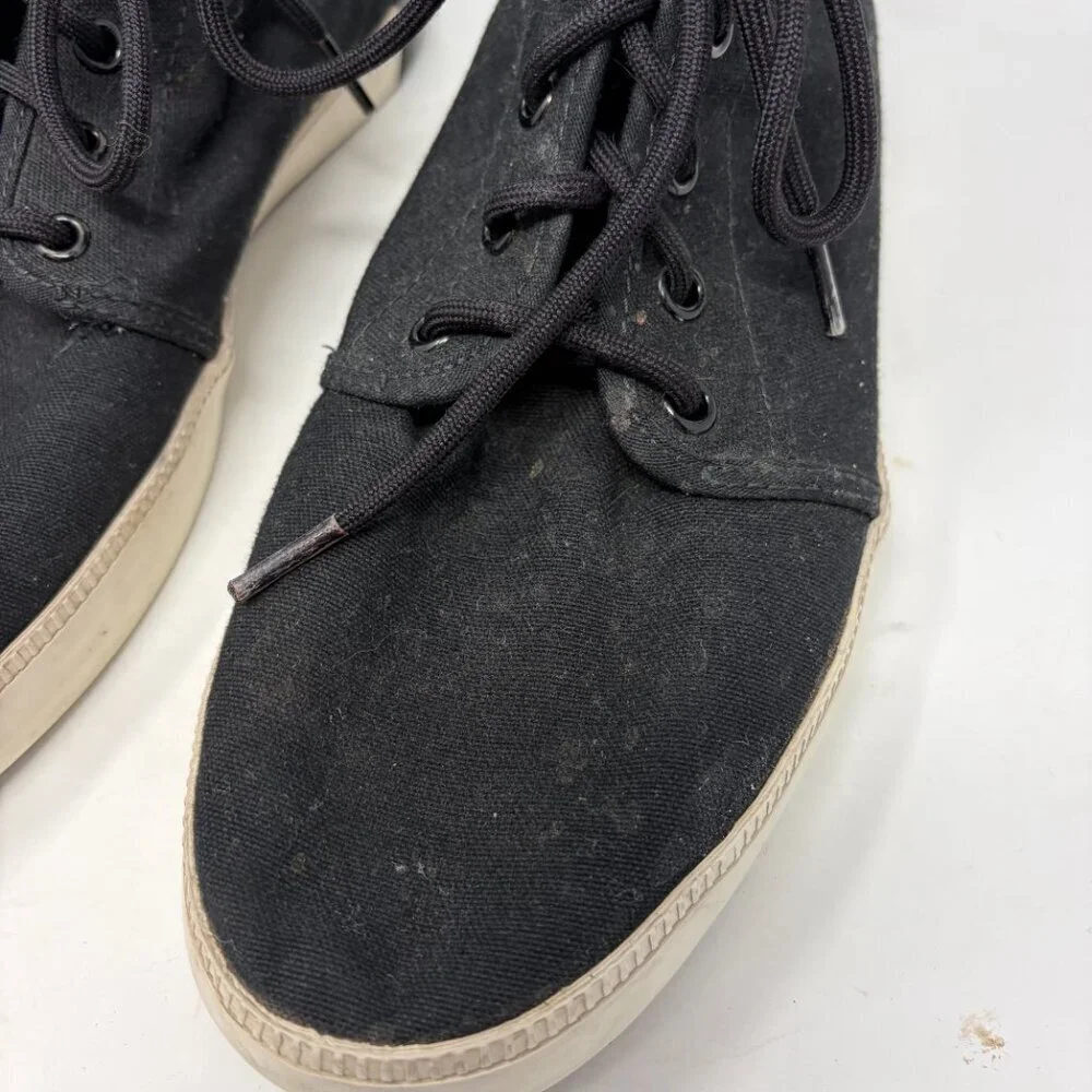 Timberland men's Groveton Chukka boots canvas 8.5 black lace up sneakers